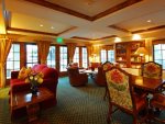 Library and guest lounge with full-service bar, breakfast included daily